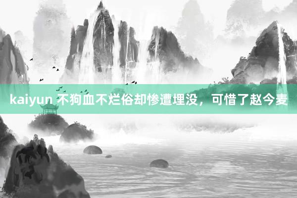 kaiyun 不狗血不烂俗却惨遭埋没，可惜了赵今麦